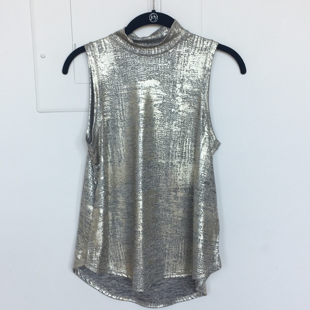 Anthropologie metallic tank